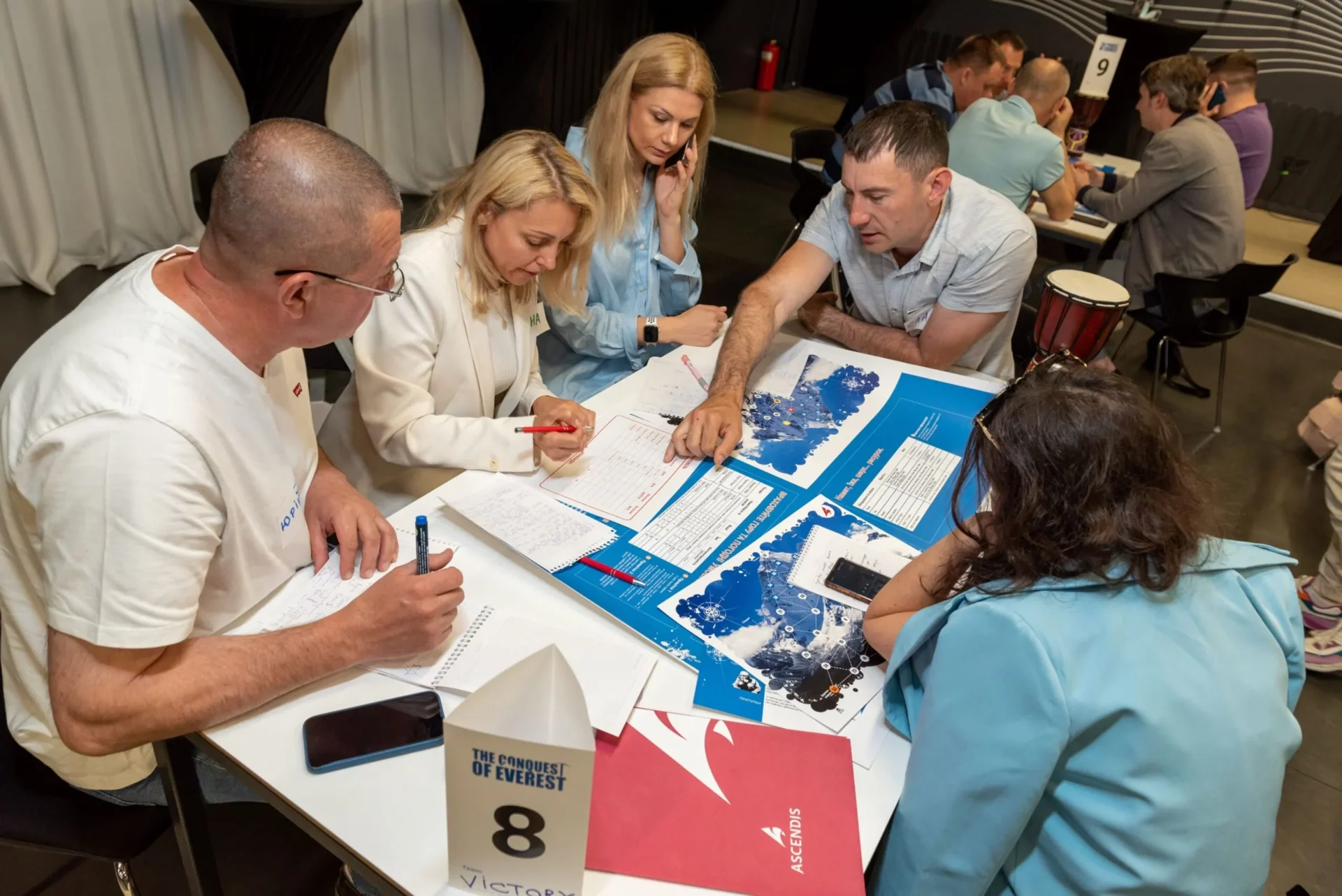 Climb to the top: the team of New Products Group tried their hand at the business simulation “Everest”